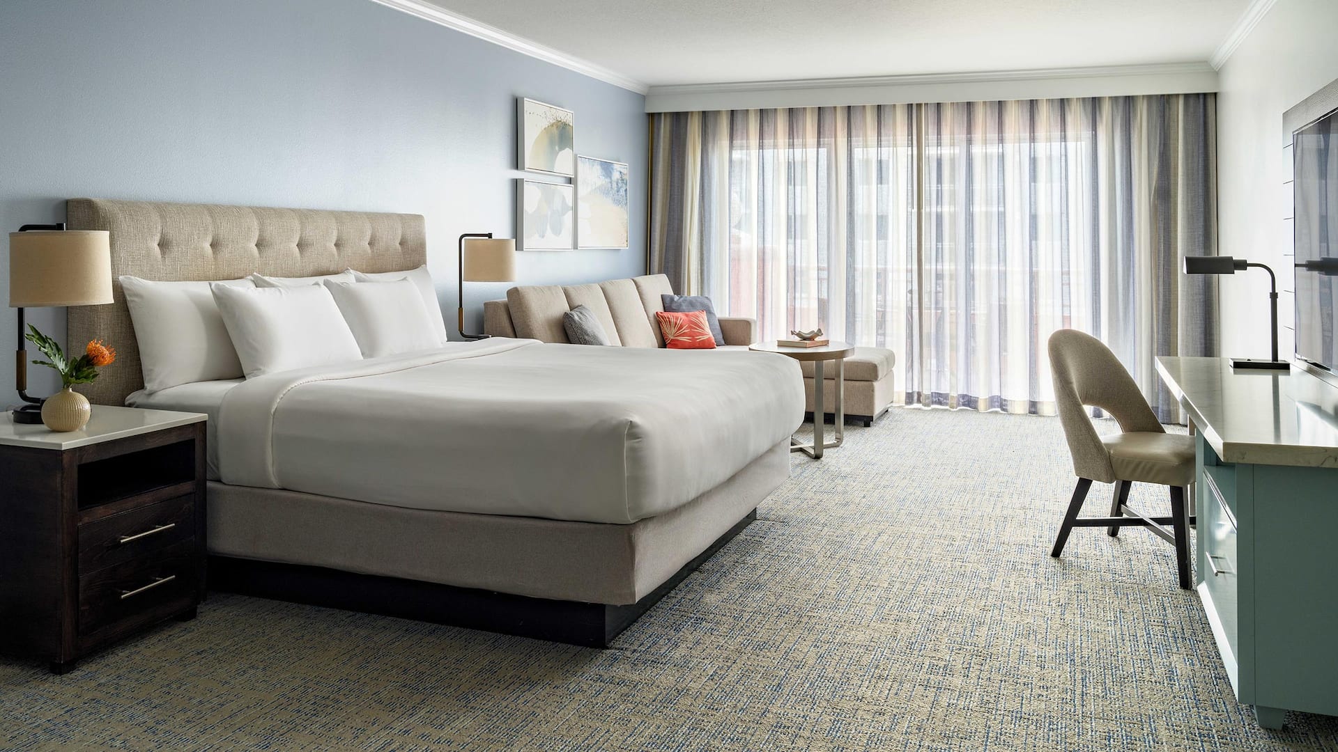 1 King Bed Deluxe, Kitchenette, Partial Ocean View at Hyatt Regency Clearwater Beach Resort and Suites