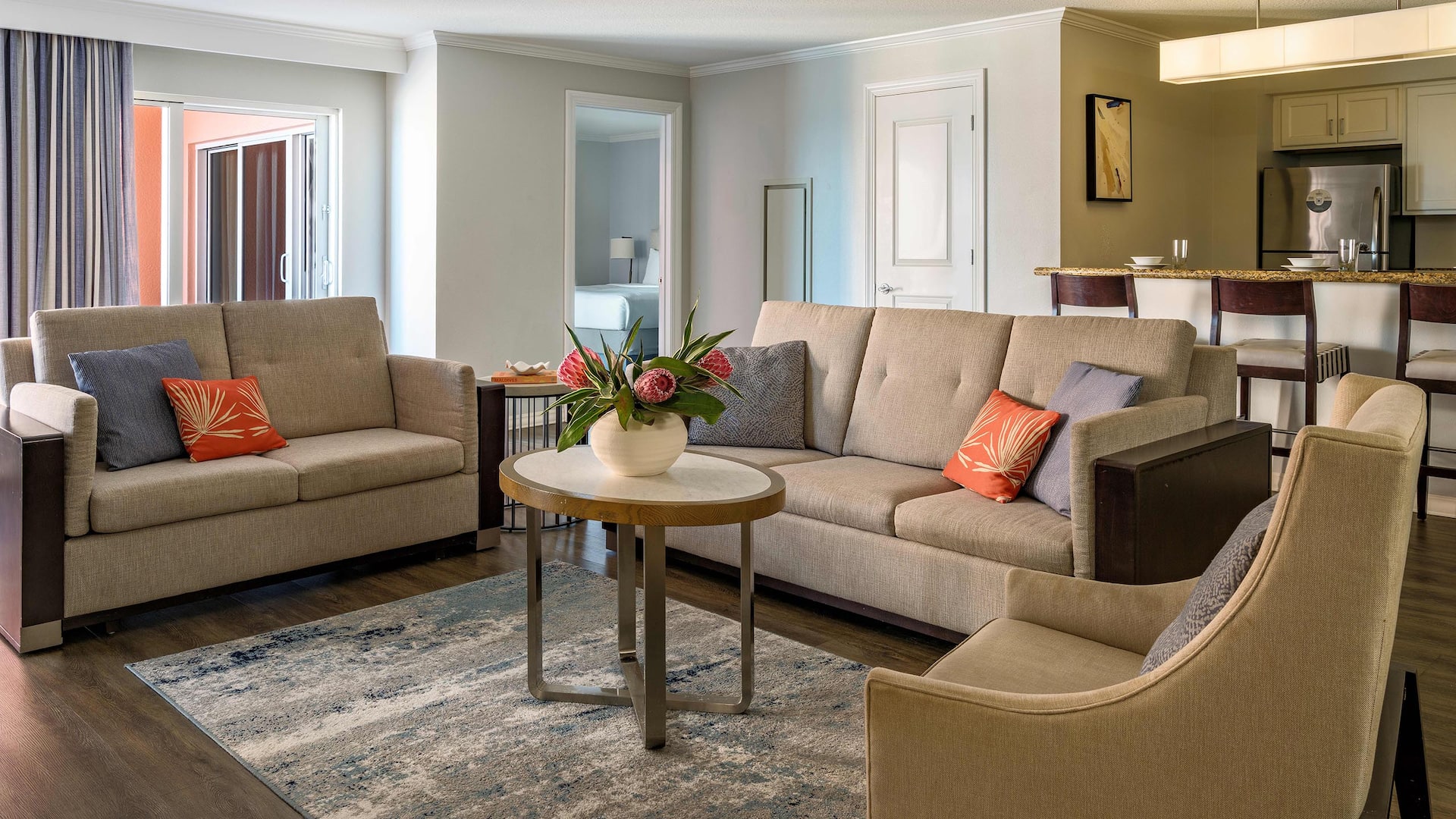 1 Bedroom Residential Suite, Full Kitchen, Pool View at Hyatt Regency Clearwater Beach Resort and Suites