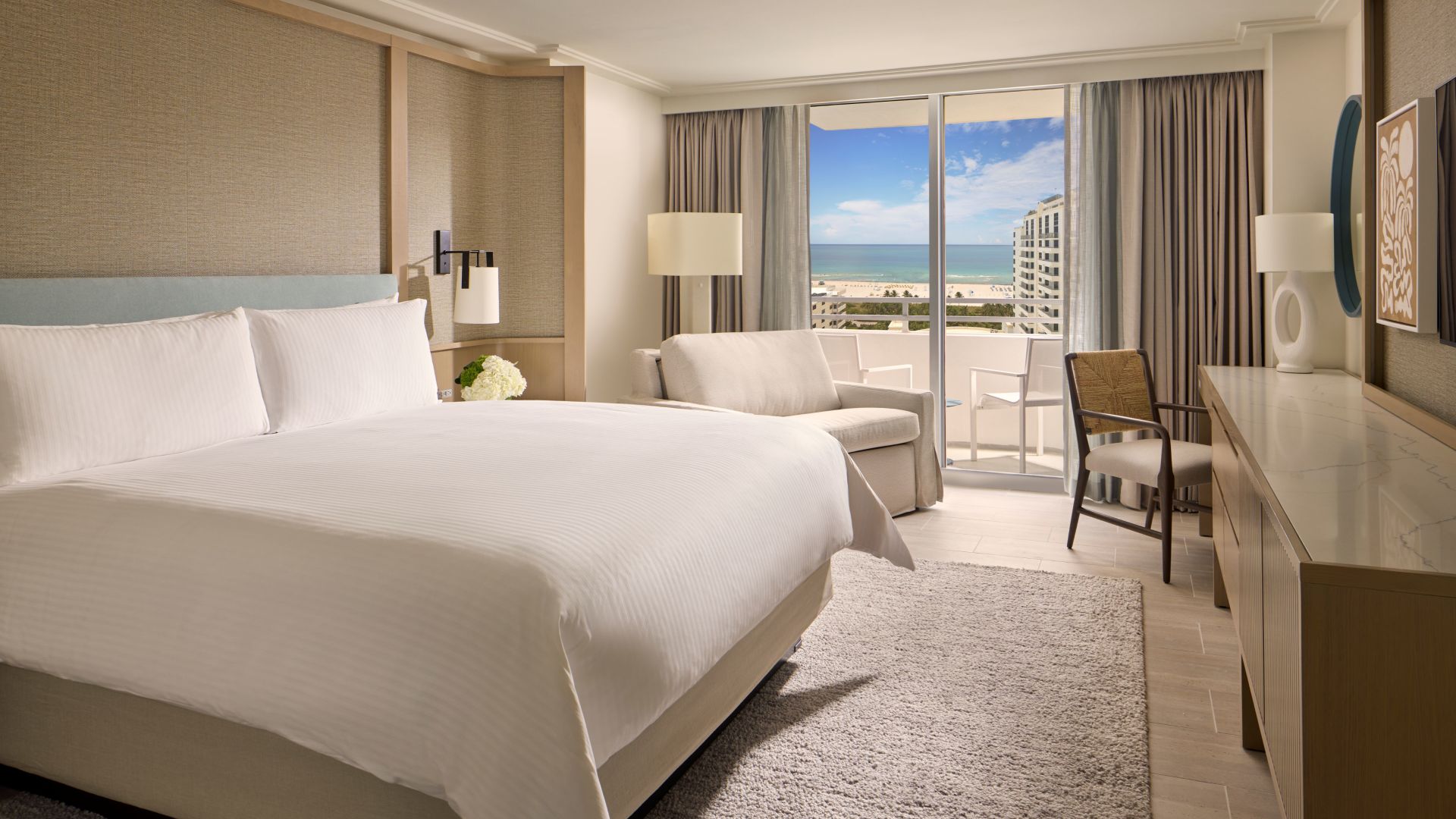 Ocean Front Jr. Suite with Balcony at Loews Miami Beach Hotel