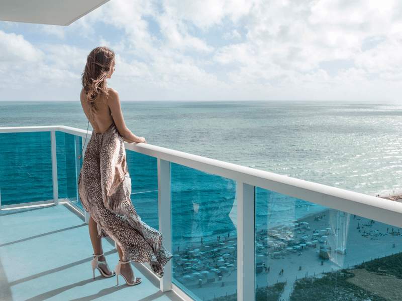 Ocean Front Two Bedroom Suite with Balcony at 1 Hotel South Beach