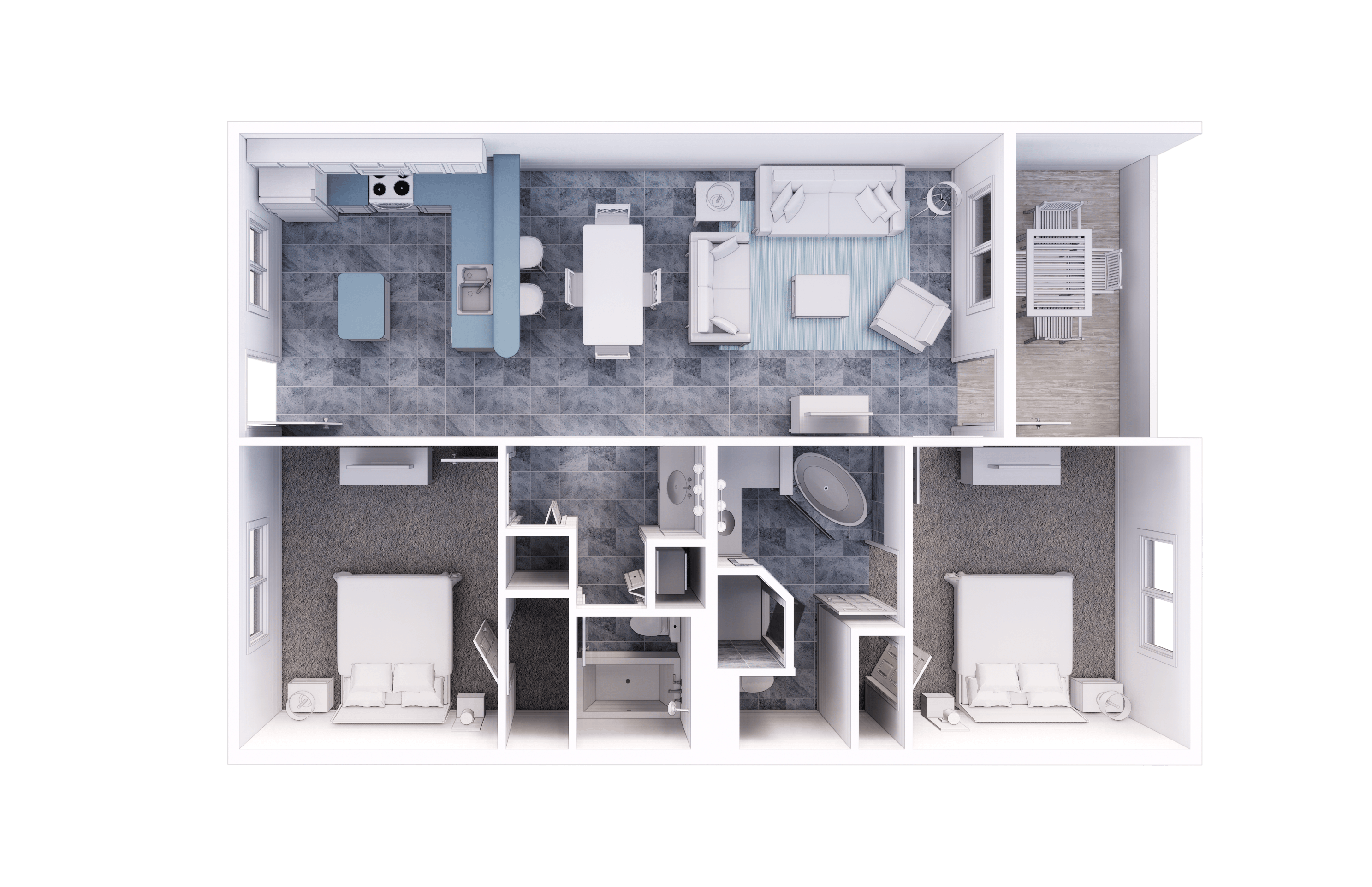 Two-Bedroom Villa at Holiday Inn Club Vacations Panama City Beach Resort