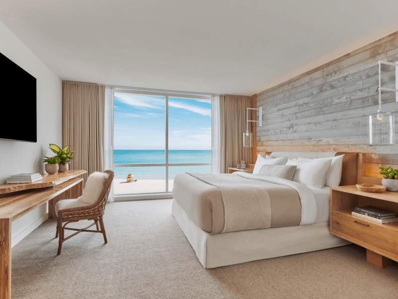 Ocean Front One Bedroom Suite with Balcony at 1 Hotel South Beach