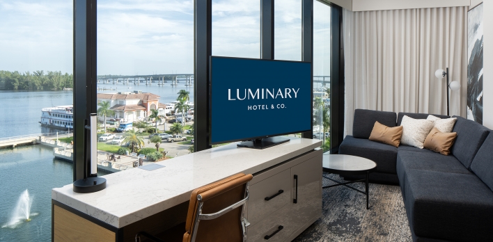 Balcony Suite and Wet Bar at Luminary Hotel & Co.