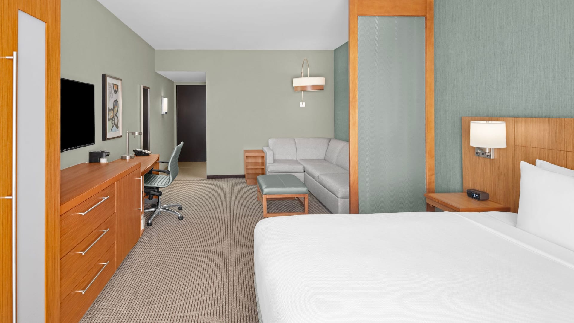 King Bed High Floor Suite at Hyatt Place Boca Raton/Downtown